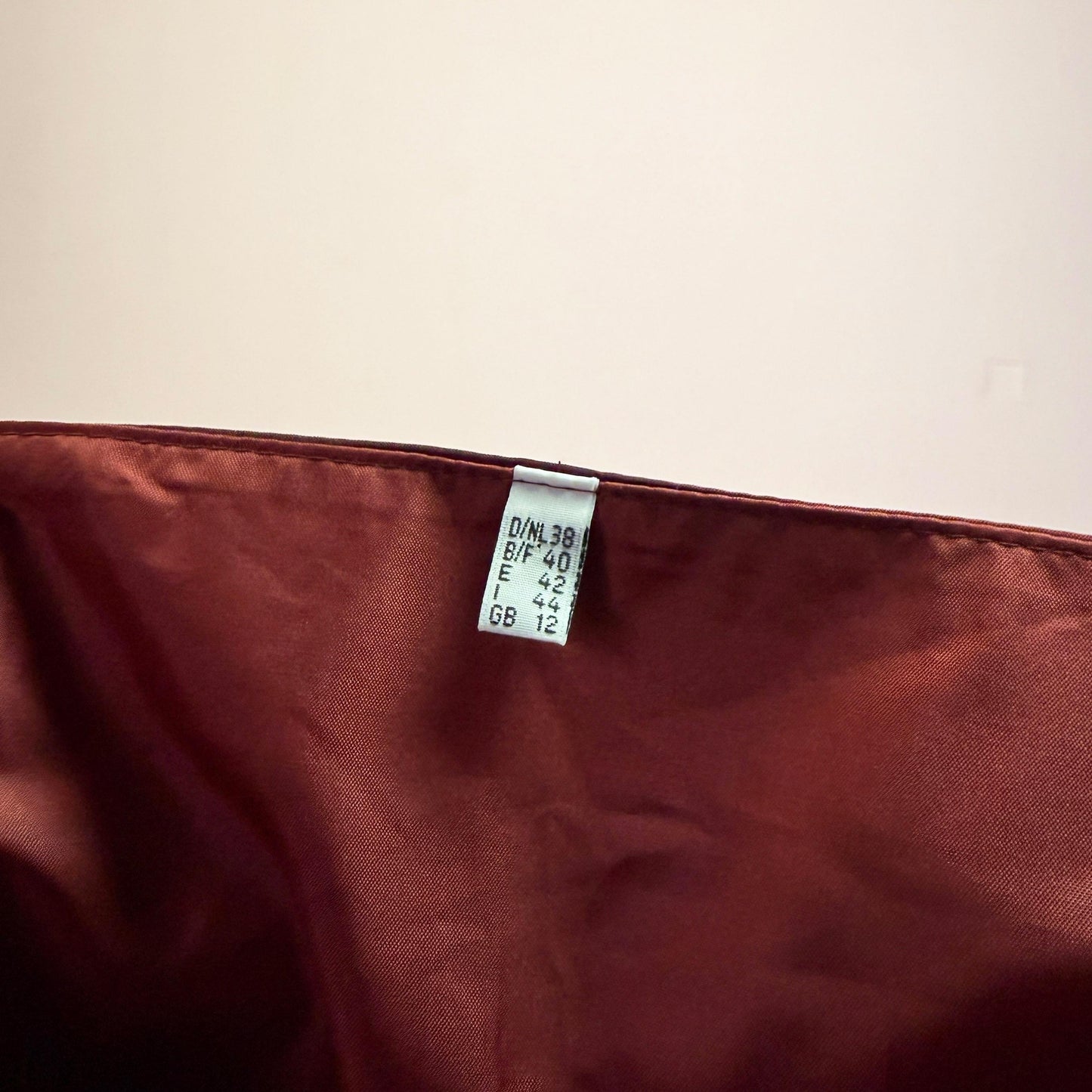 Vintage 90s Burgundy Ruched Bust Maxi Dress – Size M