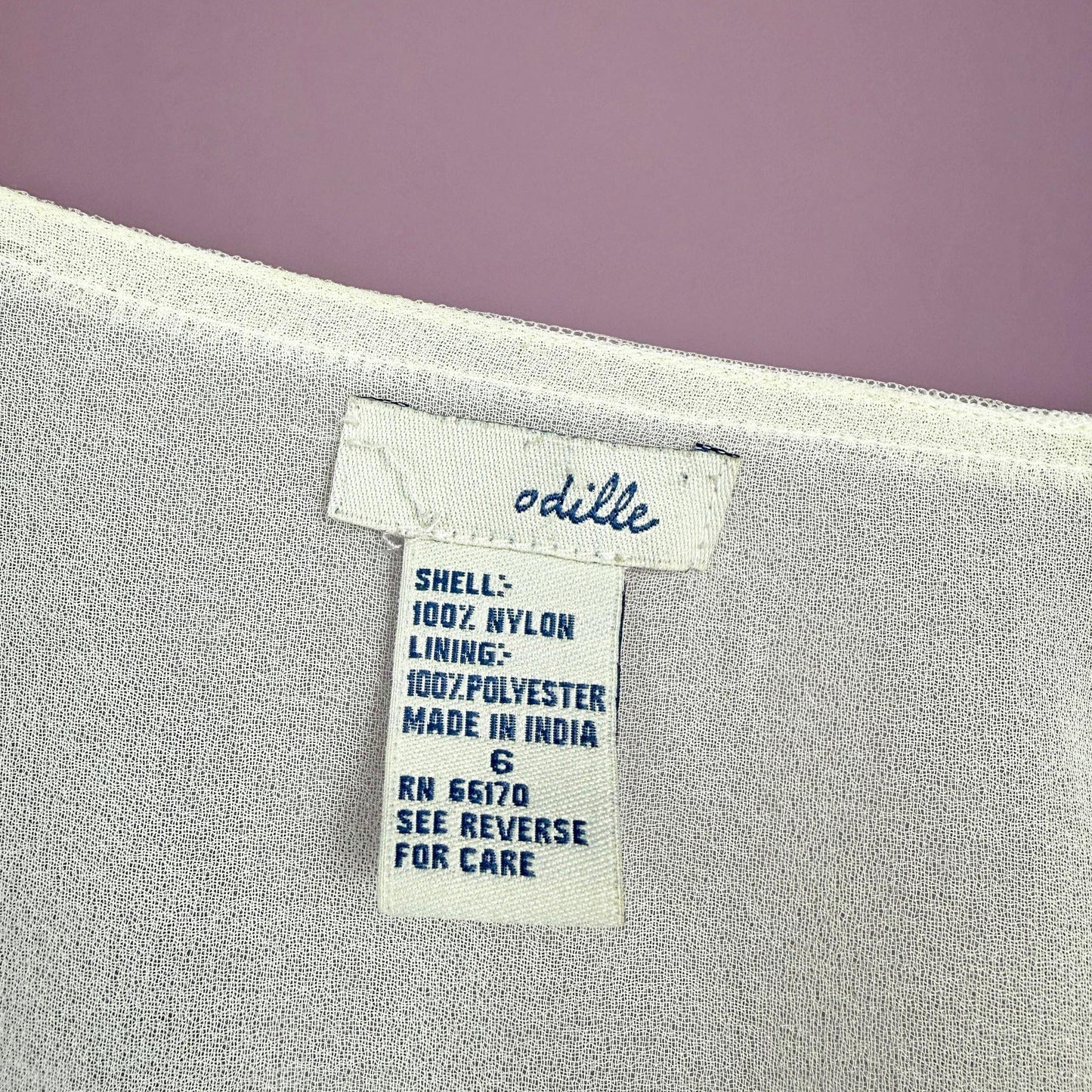 Vintage Y2K Cream Mesh Asymmetric Top – Size S