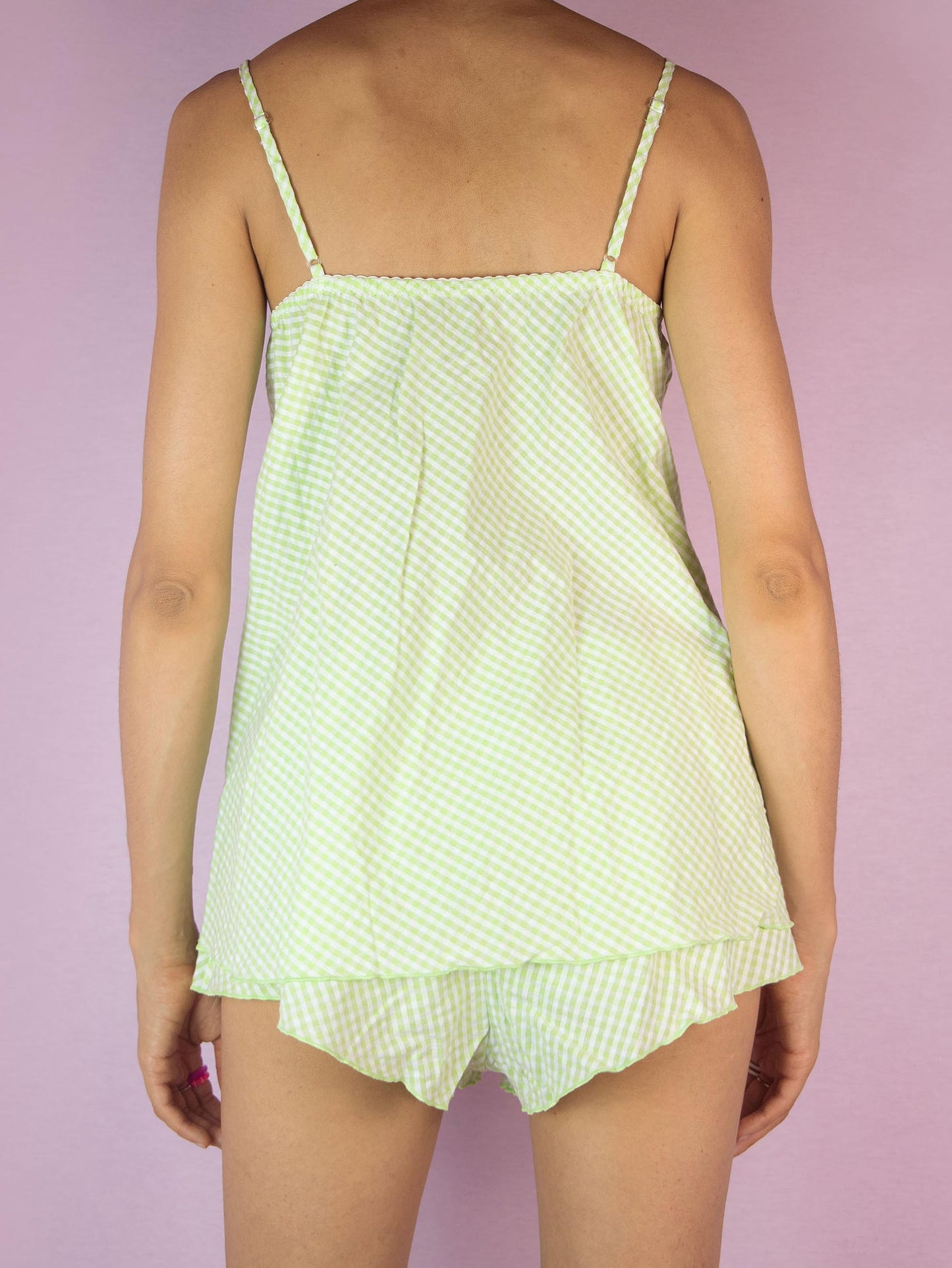 Vintage Y2K Check Plaid Two Piece Set - Size L