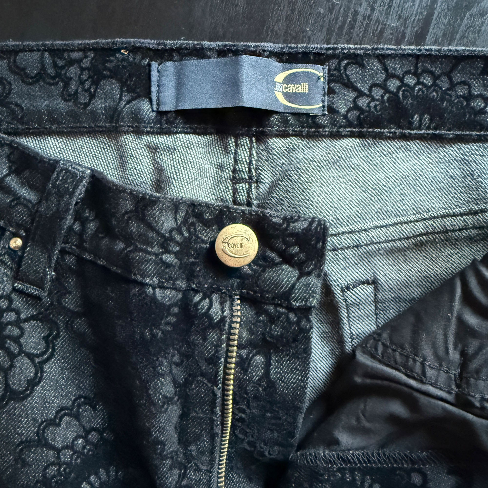 Just Cavalli Vintage Black Pants – Size S