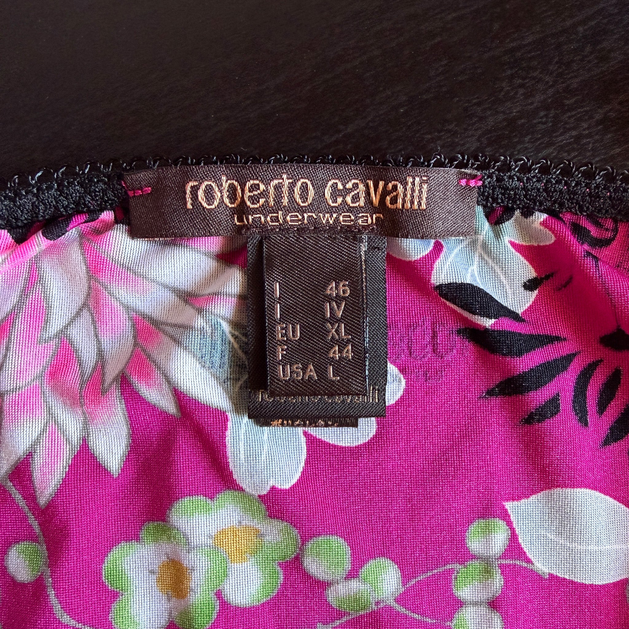 Roberto Cavalli Vintage Pink Floral Cami Top – Size L