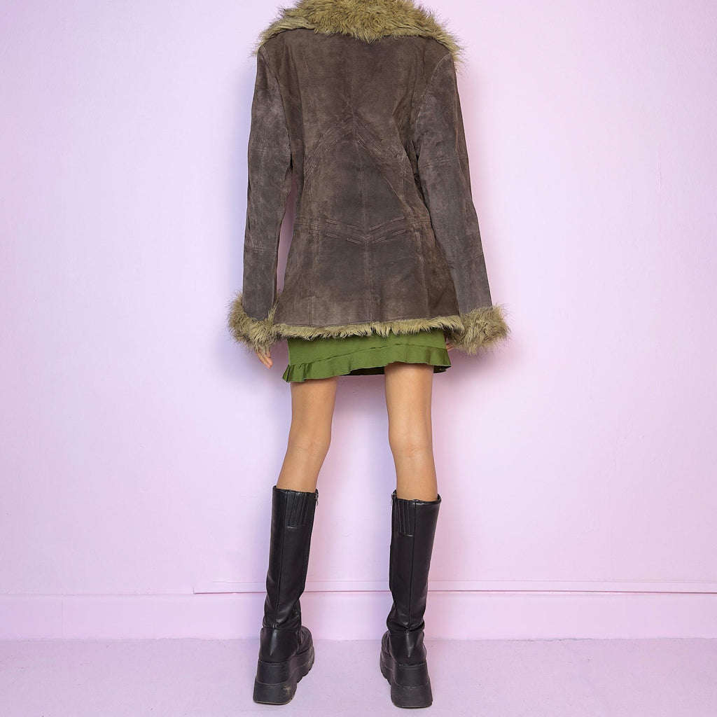 Vintage Brown Suede Penny Lane Jacket (M)