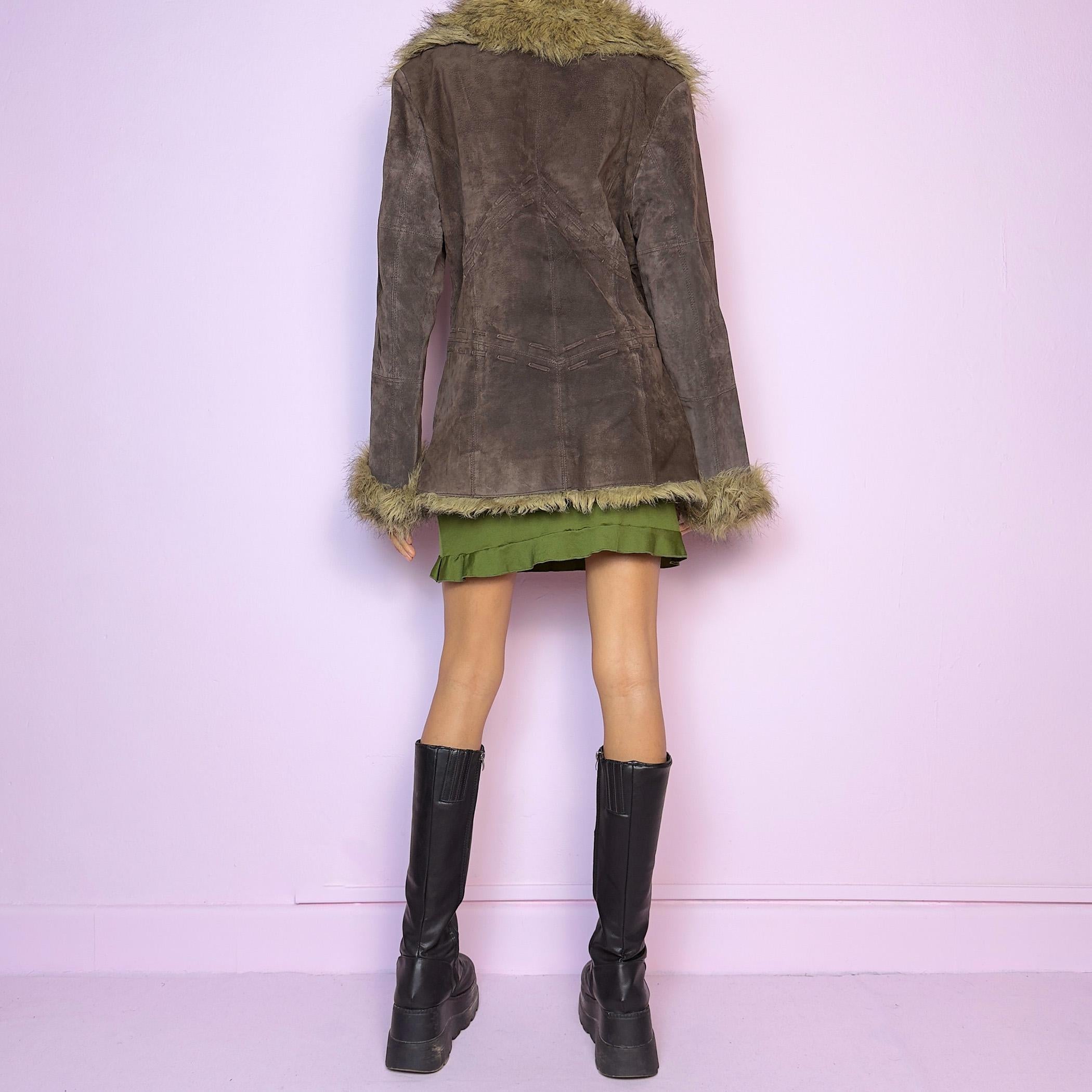 Vintage Brown Suede Penny Lane Jacket (M)