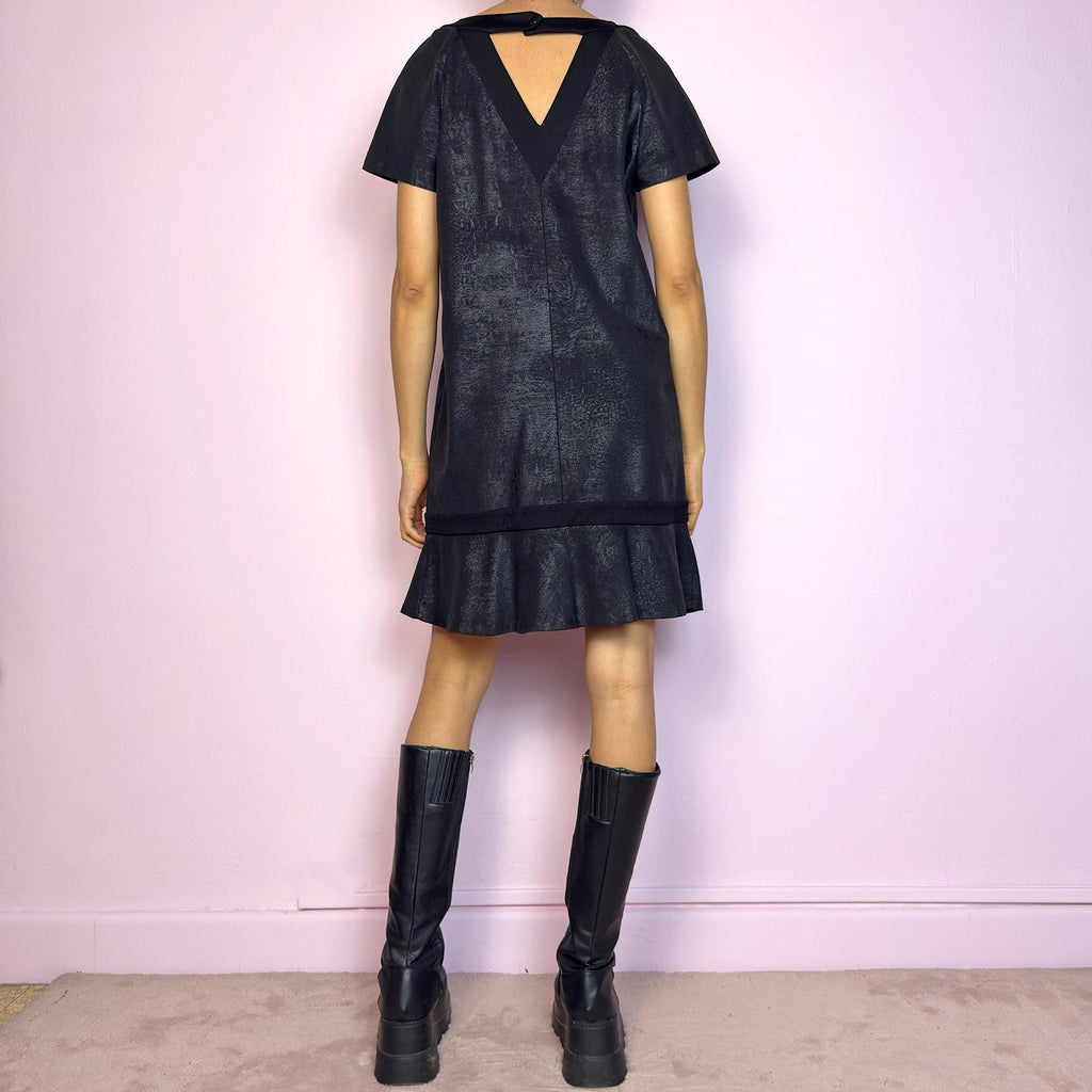 Cop Copine Vintage Y2K Black Mini Dress – Size M