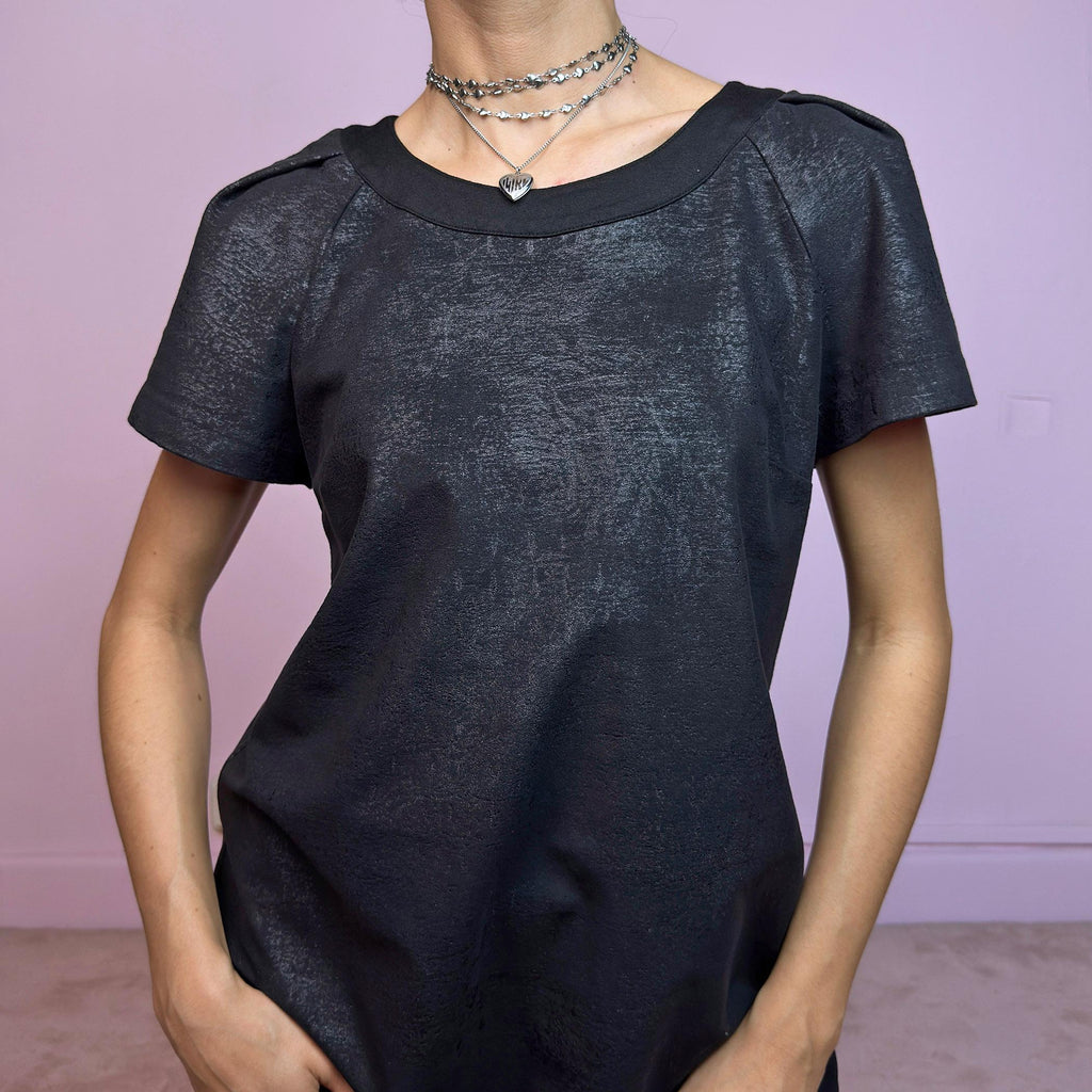 Cop Copine Vintage Y2K Black Mini Dress – Size M