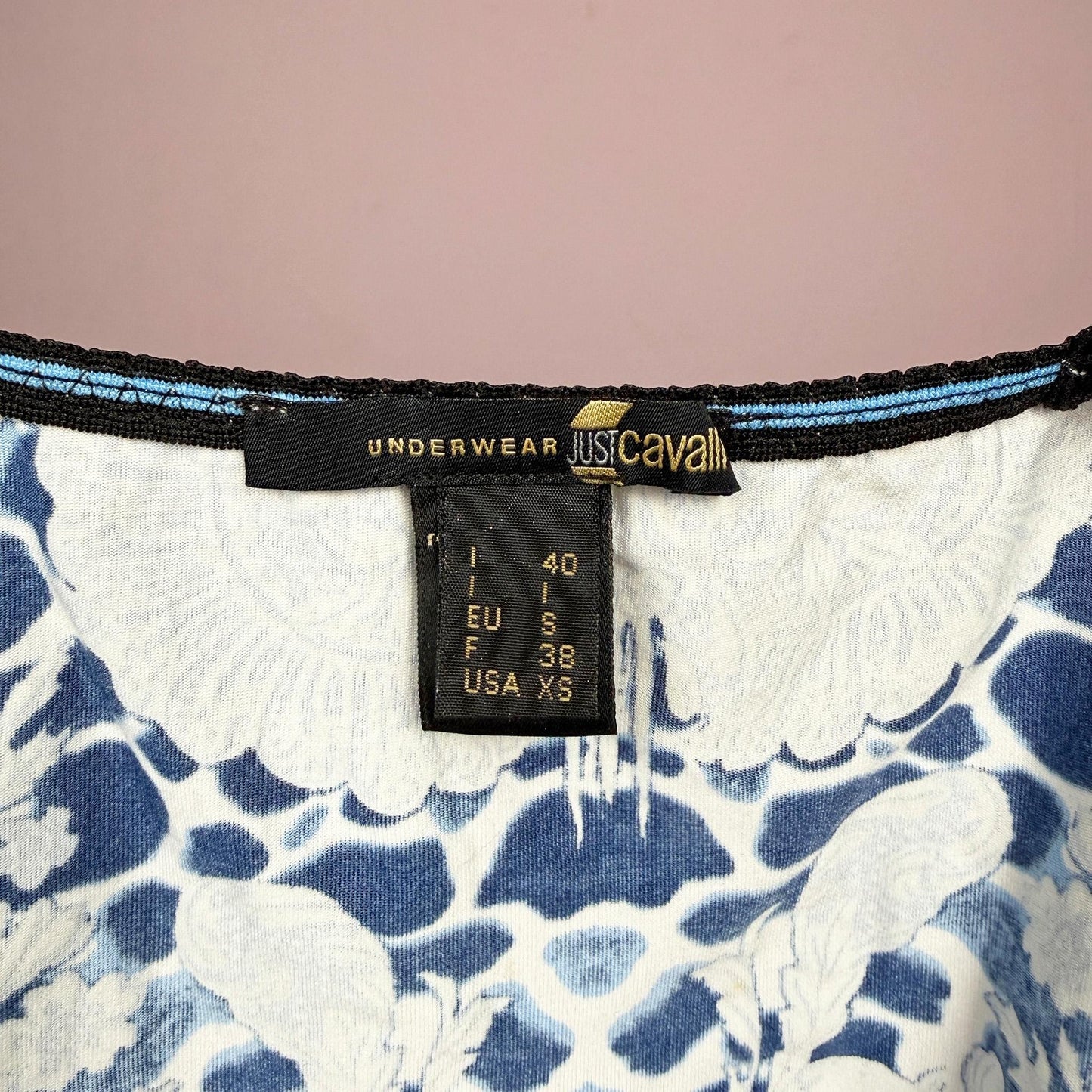 Vintage Y2K Cami Top, Just Cavalli Baroque Leopard Print 2000s – Size S