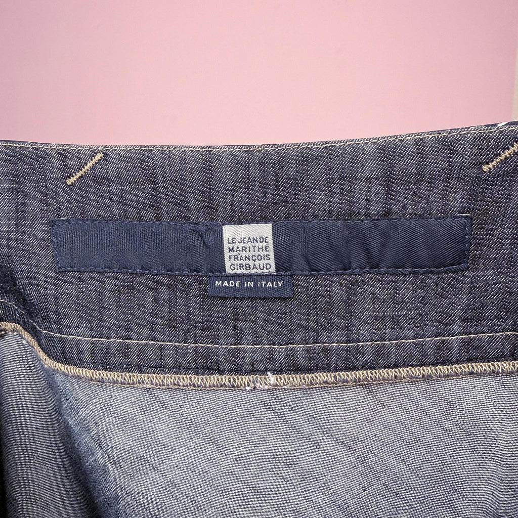 Vintage Denim Maxi Skirt Girbaud Cotton Avant Garde Y2K 2000s Size M