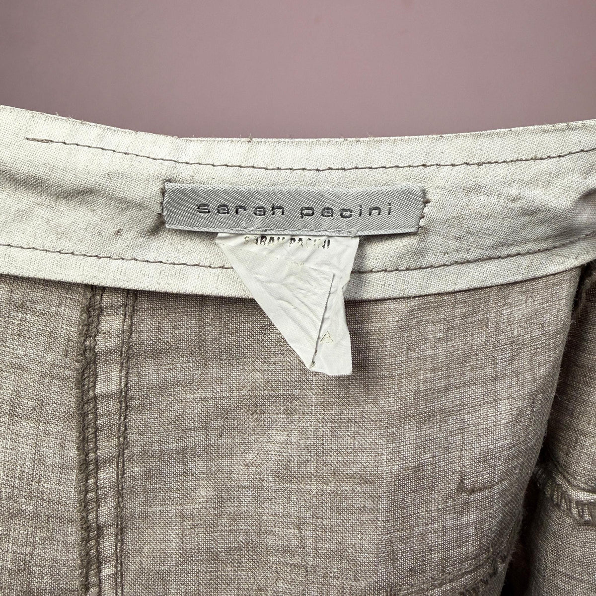 Vintage White Maxi Skirt Sarah Pacini Asymmetric Handkerchief Y2K 2000s Size S